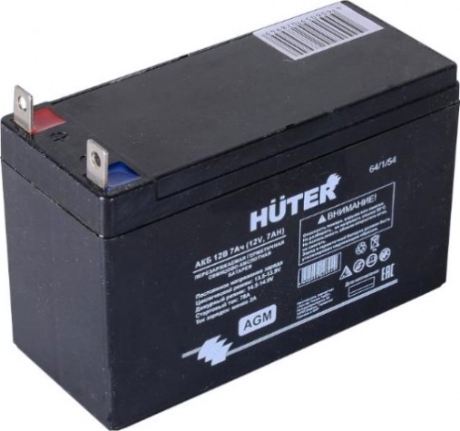 Аккумулятор HUTER 12В 7 Ач 64/1/54 [64/1/54]