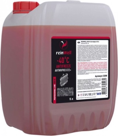 Антифриз REINWELL G12+ 5 л красный [3208]