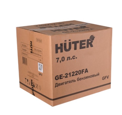 Бензиновый двигатель HUTER GE-21220FА 7,0 л.с. (вал 20 мм) [70/15/3]