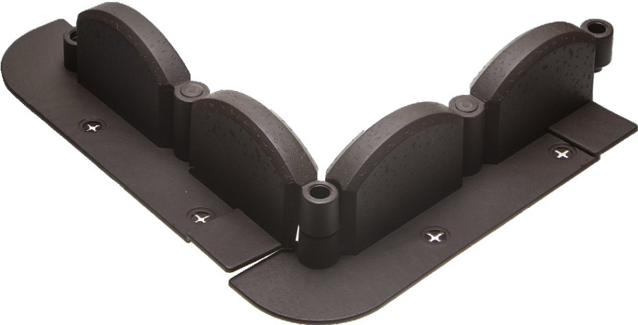 Бордюр садовый GRINDA ВОЛНА декоративный 9х256см, коричневый [422229]