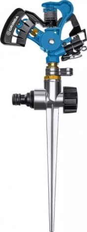 Дождеватель импульсный GRINDA RI-2 proline 490 м2 полив, на пике, с адаптером, металл [429311]