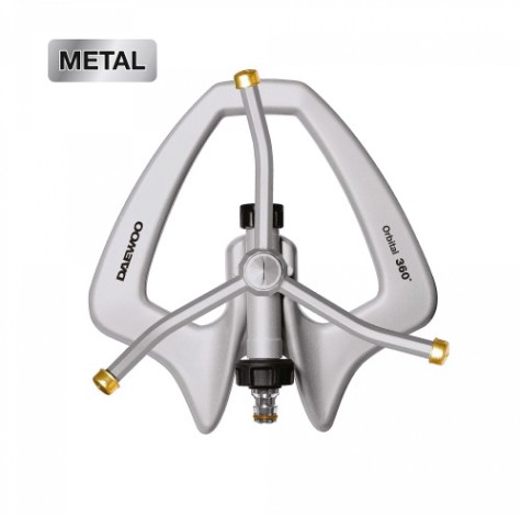 Дождеватель круговой DAEWOO DWS 1050 на подставке 3 Arm Orbital Sprinkler Metal Base