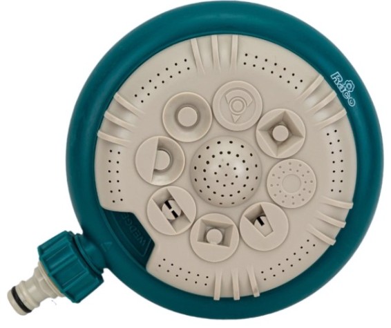 Дождеватель круговой RACO 666C 64 м2, на круглой подставке, стационарный [4260-55/666C]