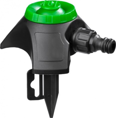 Дождеватель круговой РОСТОК РК-1 28 м2, на пике, стационарный, пластиковый [427611]