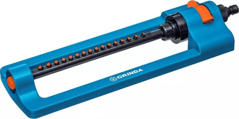 Дождеватель осциллирующий GRINDA RO-16 proline 260 м2 полив, 16 форсунок, веерный [429347]