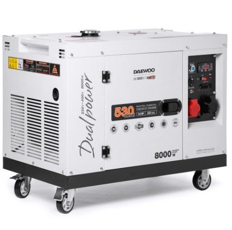 Электростанция дизельная с воздушным охлаждением DAEWOO DDAE 10000DSE-3 в кожухе [DDAE 10000DSE-3 (2024)]