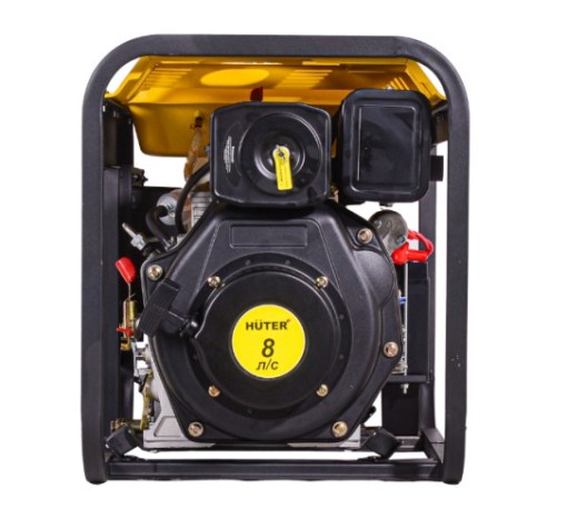 Электростанция дизельная с воздушным охлаждением HUTER LDG 5000LX открытая [64/2/7]