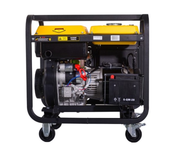 Электростанция дизельная с воздушным охлаждением HUTER LDG 7000LXА открытая [64/2/8]