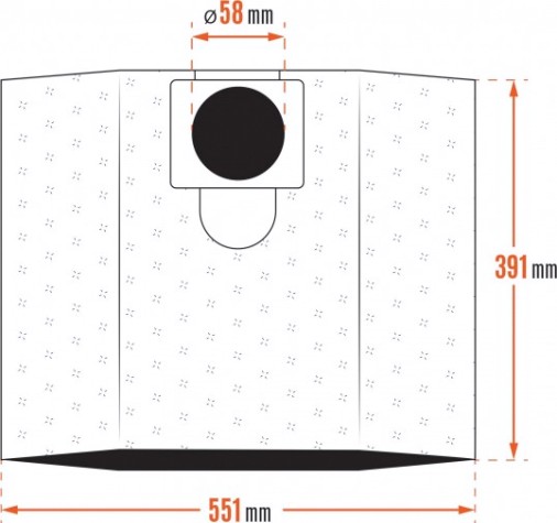 Фильтр-мешок DAEWOO DAVC 25TB синтетический 3 шт.