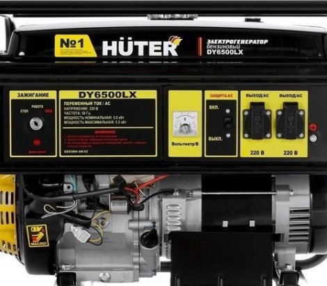Генератор бензиновый HUTER DY 6.5 LX электростартер [64/1/75]