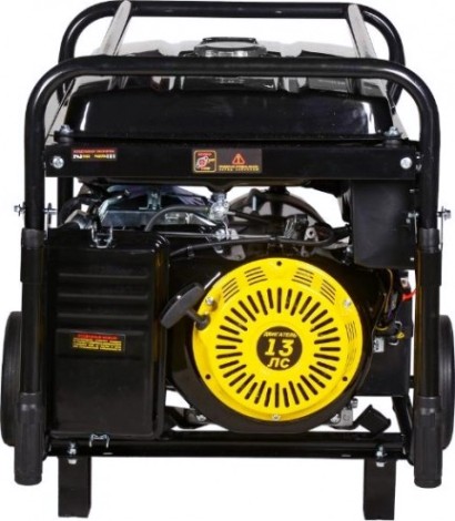 Генератор бензиновый HUTER DY 6500 LX с колесами и аккумулятором [64/1/15]