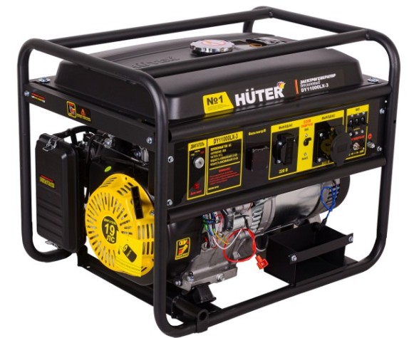 Генератор бензиновый HUTER DY11000 LX-3 электростартер [64/1/73]