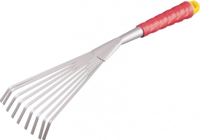 Грабельки GRINDA 8-421453 веерные с плоскими зубцами коннекторная система, 420 мм [8-421453_z01]