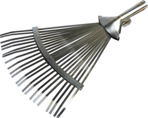 Грабли веерные GRINDA 8-421875 регулируемые, 22 плоских зубца [8-421875_z01]