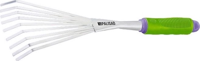 Грабли веерные PALISAD 63007 9-зубые, 130х420 мм, стальные