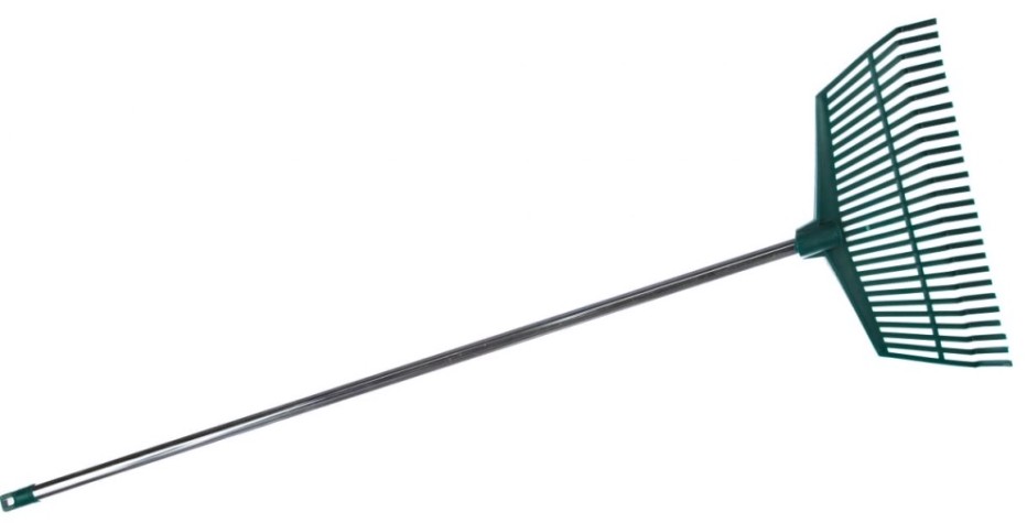 Грабли веерные RACO 430мм со стальной ручкой, 26 пласт. зубцов [4231-53/746]