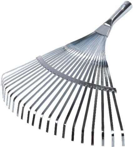 Грабли веерные RACO 450мм 22 плоских зубца, гальванизир. покр. [4231-53/732]