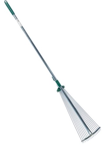 Грабли веерные RACO R743 с черенком, регулируемые 1240мм [4231-53/743]