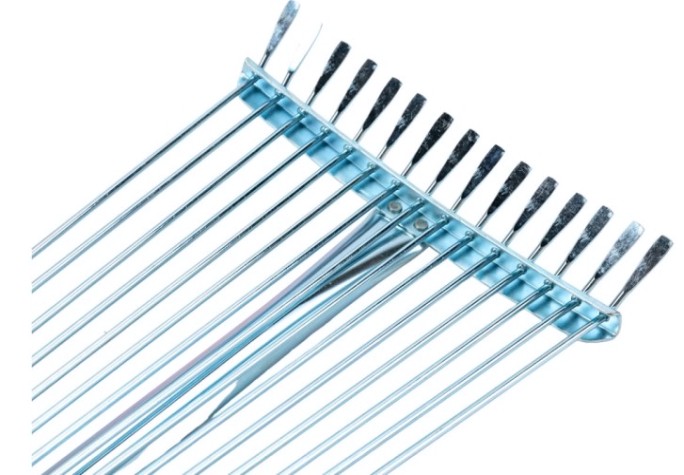 Грабли веерные RACO R744 телескопический черенок, регулируемые 800-1240мм [4231-53/744]