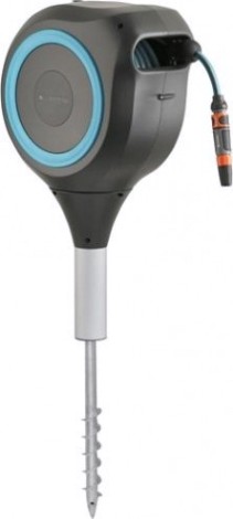 Катушка напольная GARDENA RollUp M со шлангом 20 м, голубая 18614-20.000.00 [18614-20.000.00]