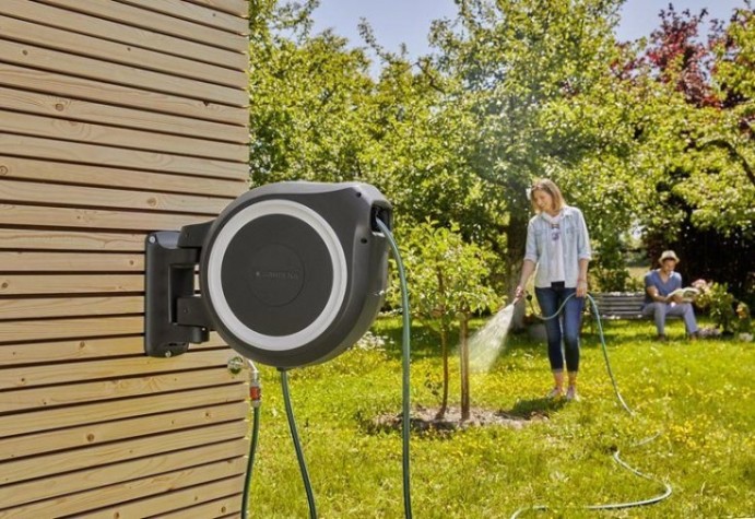 Катушка настенная GARDENA RollUp L со шлангом 30 м, белая 18627-20.000.00 [18627-20.000.00]