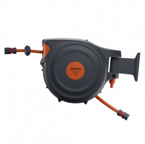 Катушка со шлангом DAEWOO DWR 3015 Auto Reel x15 с пистолетом и коннекторами Катушка со шлангом DAEWOO DWR 3015 Auto Reel x15 с пистолетом и коннекторами