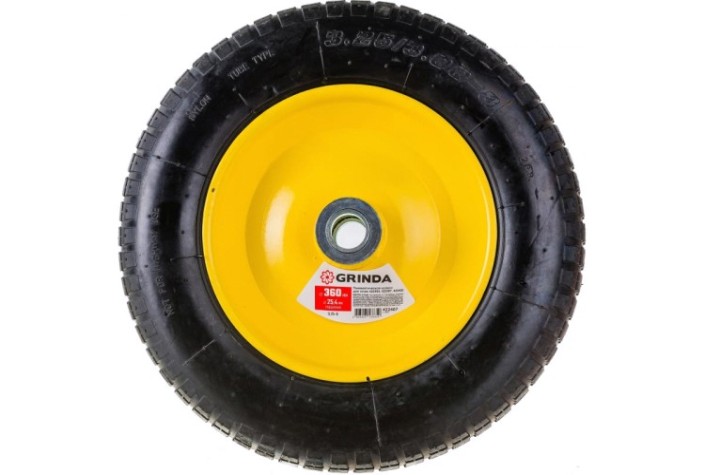 Колесо пневматическое GRINDA WP-25 422394, 422397, 422400, 360 мм [422407]