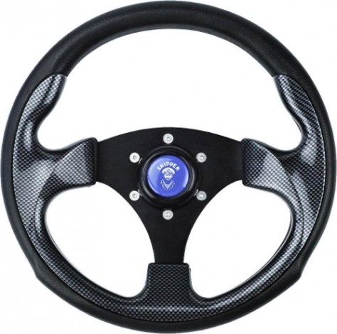 Колесо рулевое SKIPPER Zeta 350 мм, черное [SK-ZETA-350-BLACK]