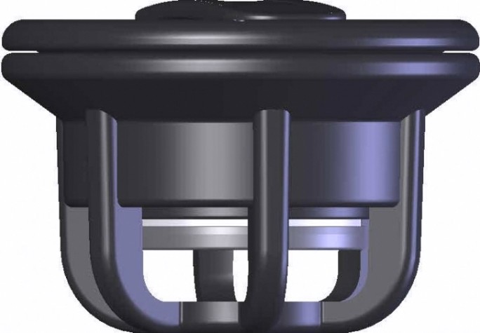 Комплект клапанов воздушных SKIPPER армированный полиамид, диаметр 38 мм, высота 43 мм, черный (3шт) [SK-2638_3]