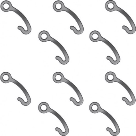 Комплект крючков тента для надувной лодки SKIPPER отверстие 6 мм, черный (10шт) [SK-1306_10]