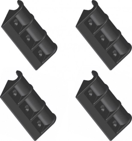 Комплект передвижных креплений сиденья SKIPPER длина 100 мм, черный (4шт) [SK-06100_4]