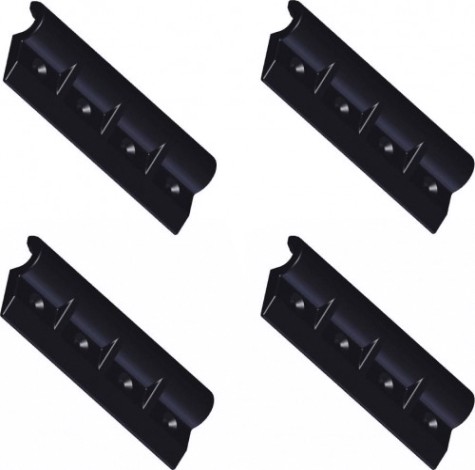 Комплект передвижных креплений сиденья SKIPPER для лодок НДНД, длина 120 мм, черный (4шт) [SK-07120_4]