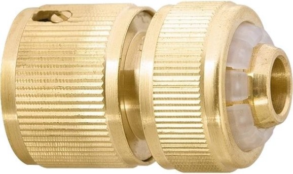 Коннектор PALISAD 1/2" с автостопом, латунный 66240 [66240]