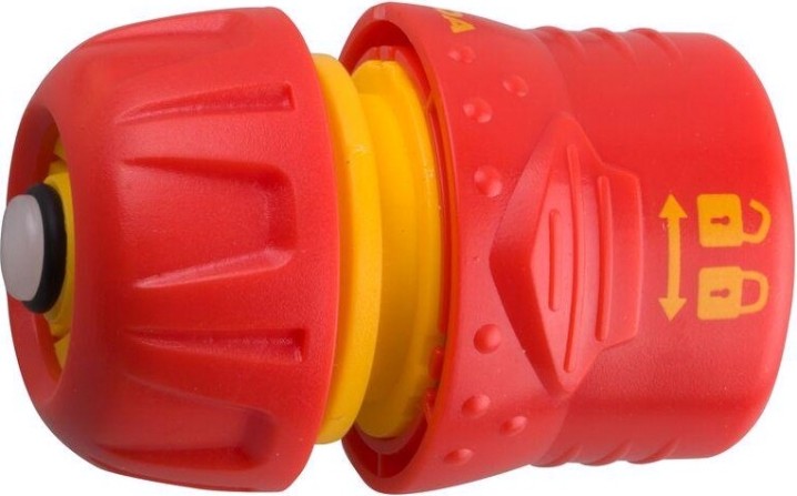 Коннектор стандартный с аквастопом GRINDA 1/2" с запирающим механизмом 8-426331 [8-426331]