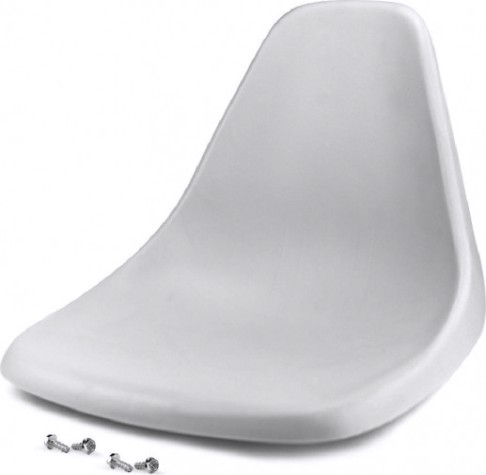 Кресло пластиковое литое SKIPPER цвет серый [SK75139G]