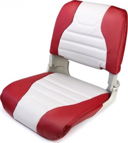 Кресло складное мягкое SKIPPER цвет серый/красный [SK75145GR]