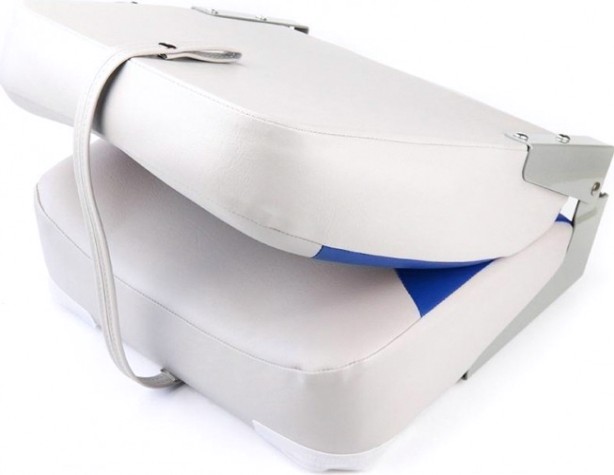 Кресло складное мягкое SKIPPER синий/серый (пластик) [SK75101GB]