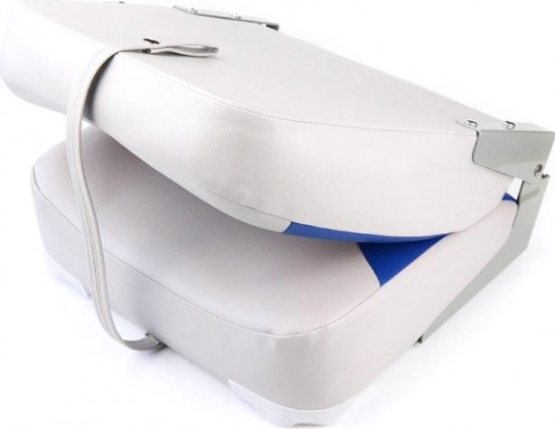 Кресло складное мягкое SKIPPER синий/серый (пластик) [SK75102GB]