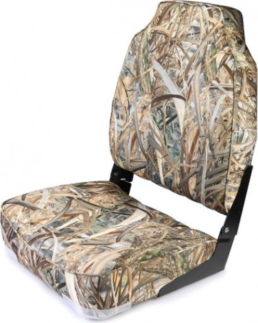 Кресло складное с мягкими накладками SKIPPER камуфляж осень (пластик) [SK75107CAMO]