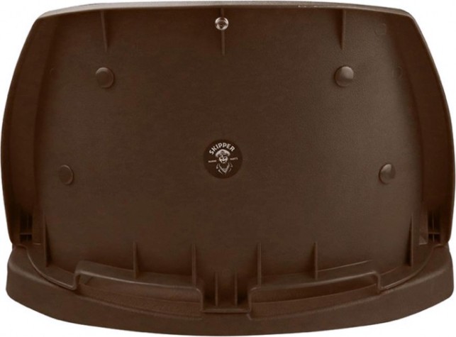 Кресло складное с мягкими накладками SKIPPER коричневый (пластик) [SK75109BRN]