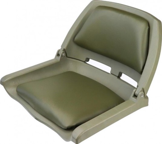 Кресло складное с мягкими накладками SKIPPER оливковый (пластик) [SK75109O]