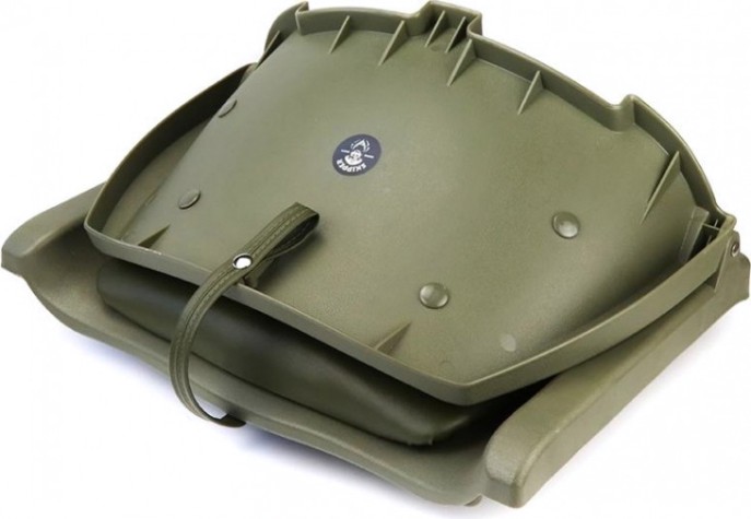 Кресло складное с мягкими накладками SKIPPER оливковый (пластик) [SK75109O]