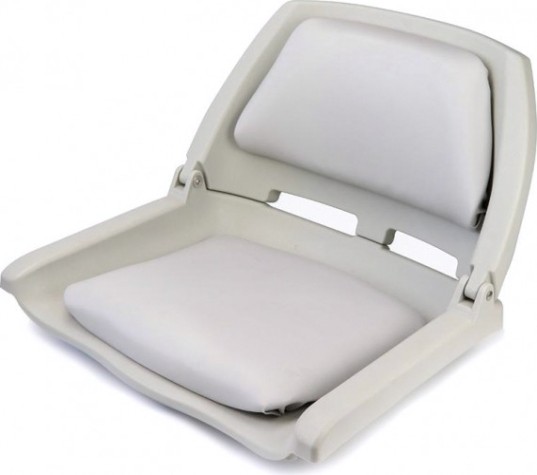 Кресло складное с мягкими накладками SKIPPER серый (пластик) [SK75109G]