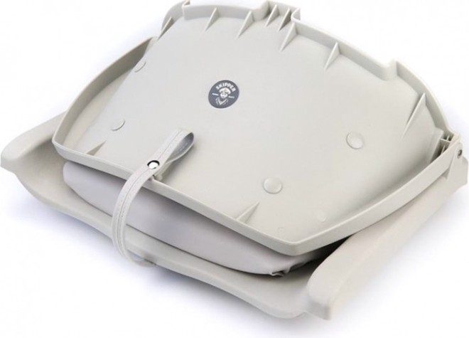 Кресло складное с мягкими накладками SKIPPER серый (пластик) [SK75109G]