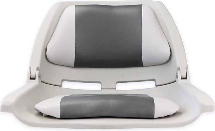 Кресло складное с мягкими накладками SKIPPER серый/угольный (пластик) [SK75109GC]