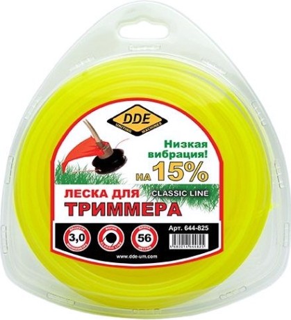 Леска триммерная DDE 3,0 мм/ 56 м, 644-825 [644-825]