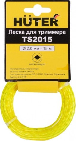 Леска триммерная HUTER TS2015 (витой квадрат) [71/1/11]