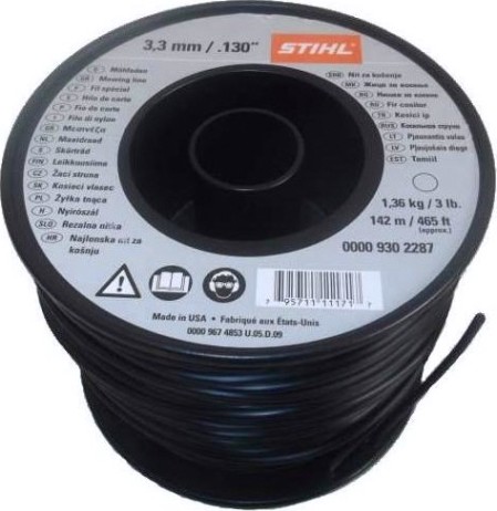 Леска триммерная STIHL 3.3 мм/142 м круг [00009302287]