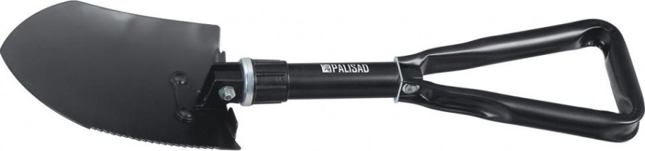 Лопата PALISAD 150х200х253-620 мм походная, цельнометаллическая, складная в чехле// [61428]
