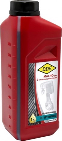 Масло для 2-тактных двигателей DDE M-2T 1 л зеленое [M-2T]